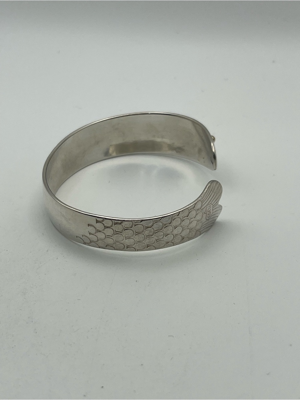 Eden Hand Arts herring cuff bracelet 14k & sterling silver Large Cape Cod - Picture 5 of 16